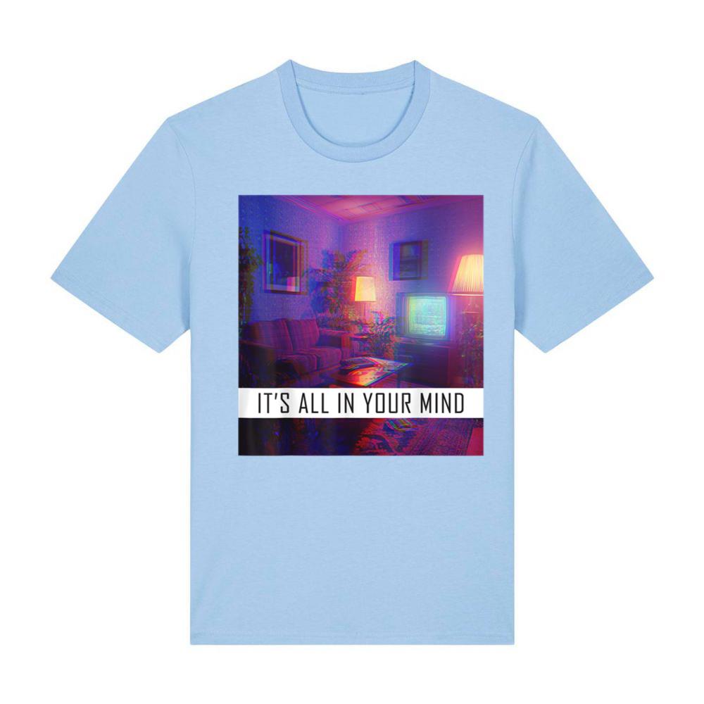 Vaporwave Aesthetic _It's All In Your Mind_ Glitch Art T-Shirt