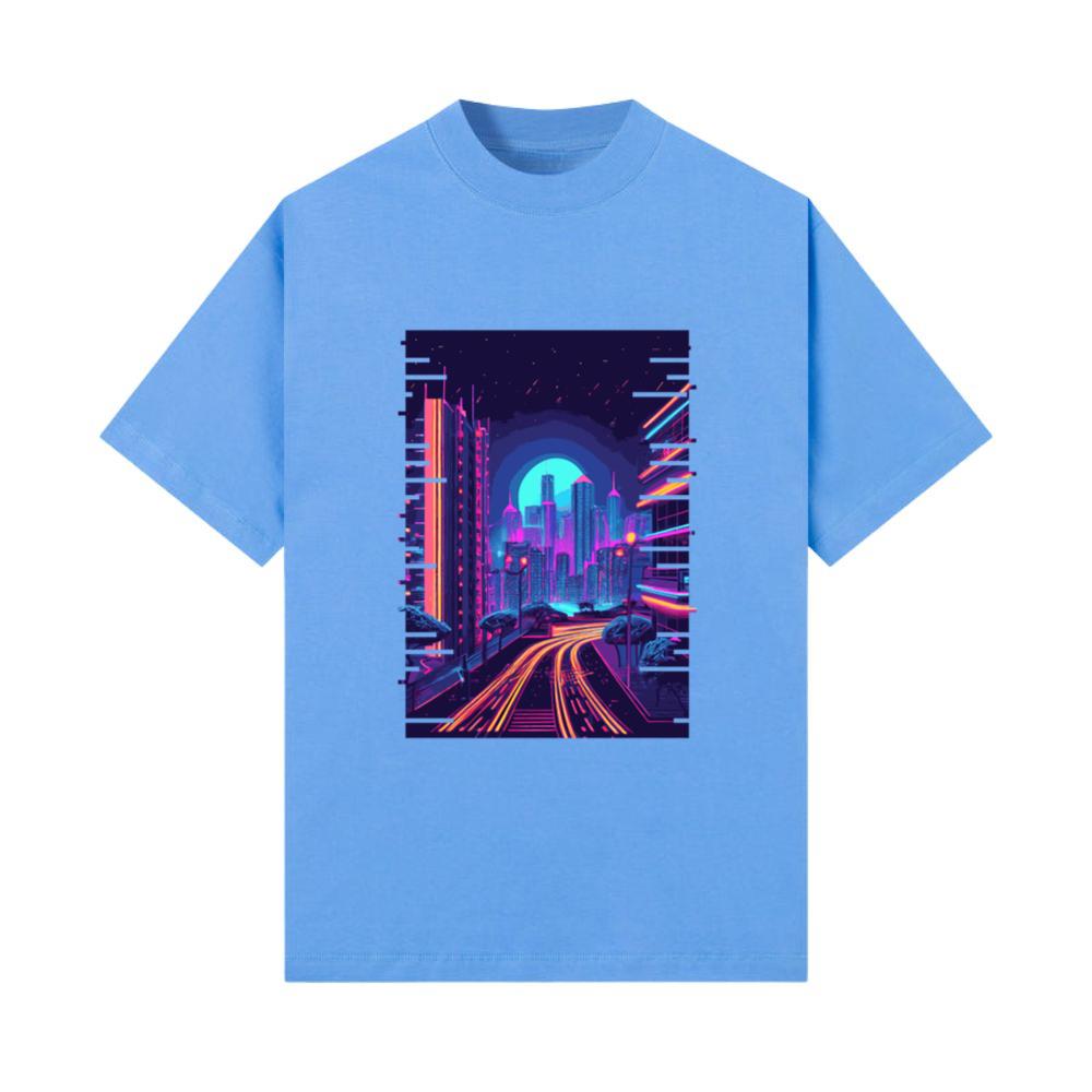 Vaporwave Anime City 80s 90s Futurism Aesthetic T-Shirt