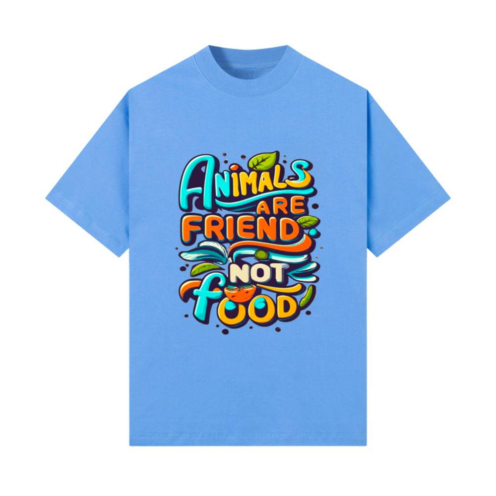 Vegan Power_ Animals Are Friends Not Food T-Shirt