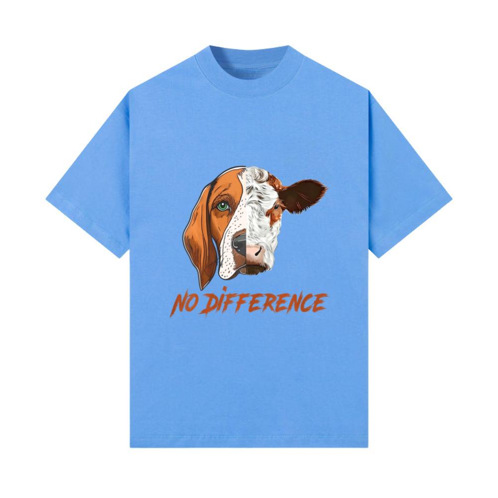 Vegan Vegetarian Cow Dog Animal No Difference T-Shirt