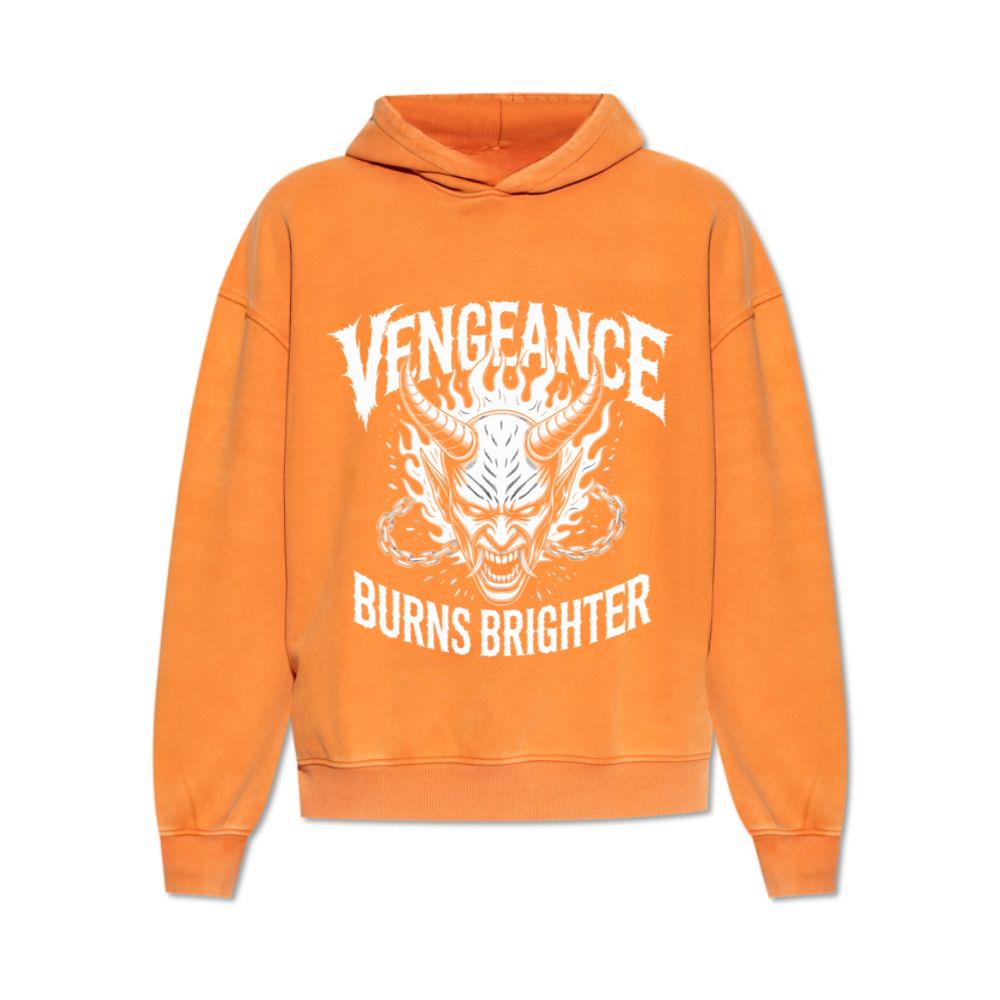 Vengeance Burns Brighter Skull Horror Design Hoodies