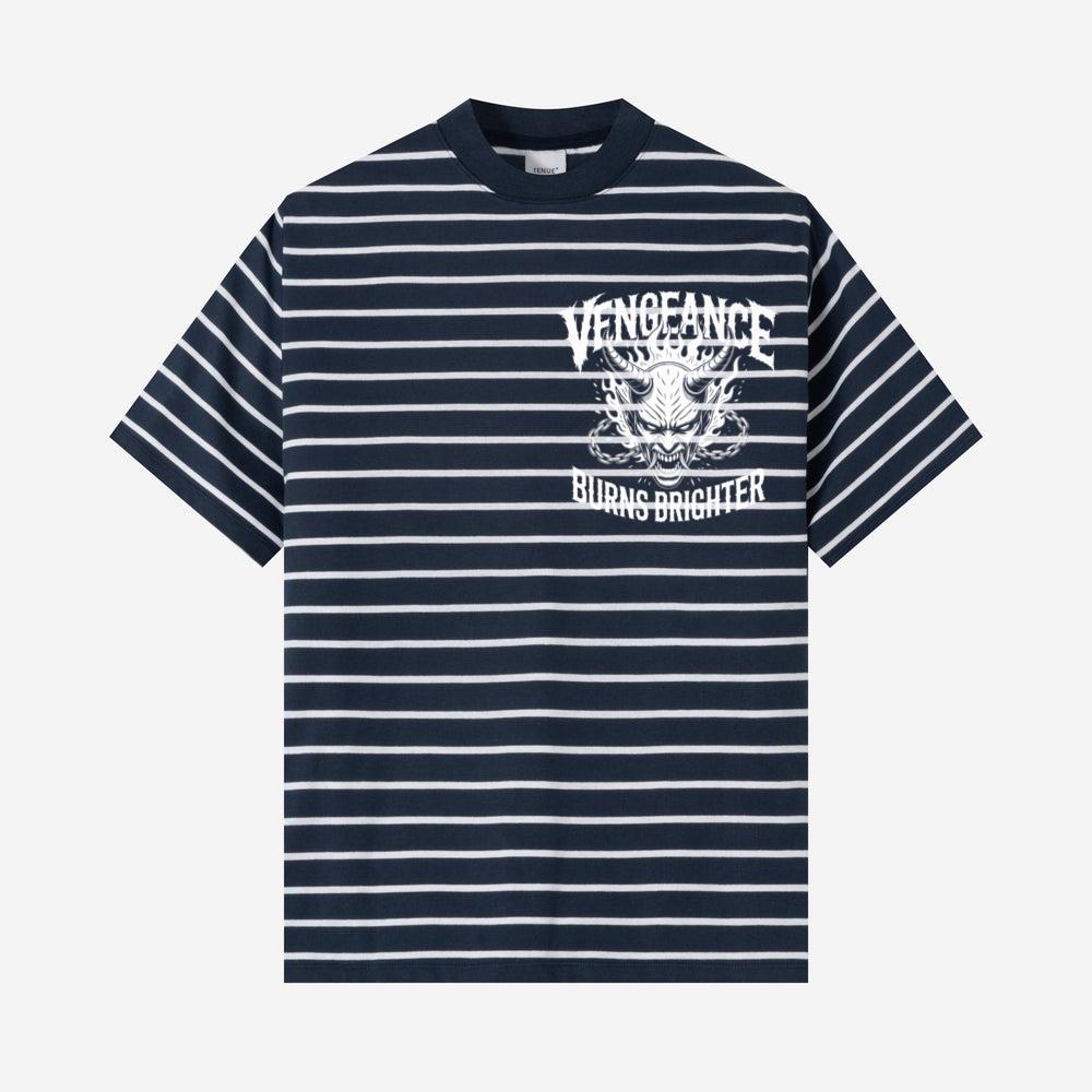 Vengeance Burns Brighter Skull Horror Design T-Shirt