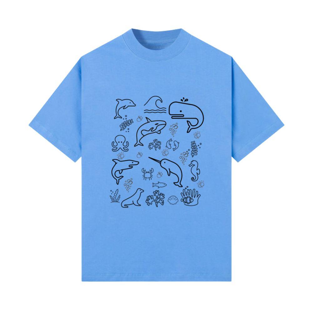 Vintage 90s Tattoo Sea Animal Tshirt T-Shirt