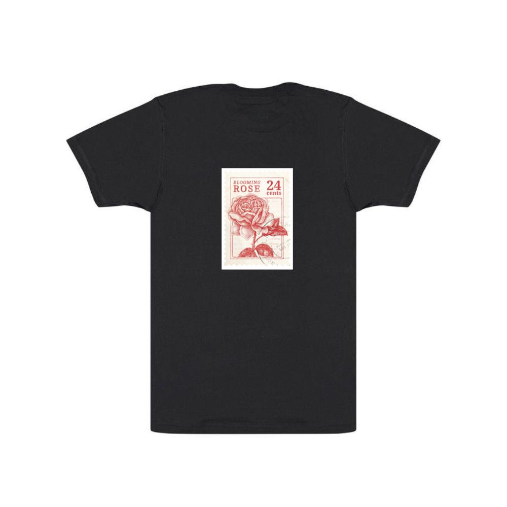 Vintage Blooming Rose Stamp T-Shirts
