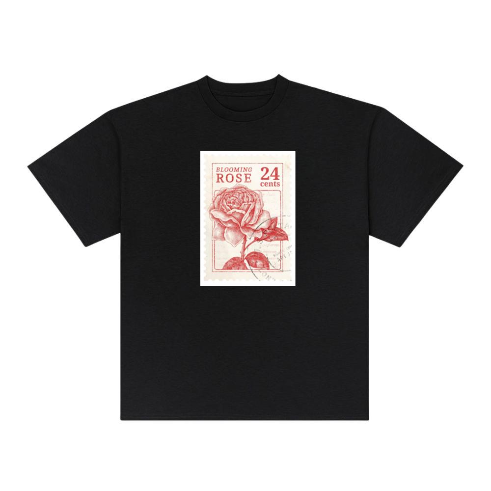 Vintage Blooming Rose Stamp T-Shirts