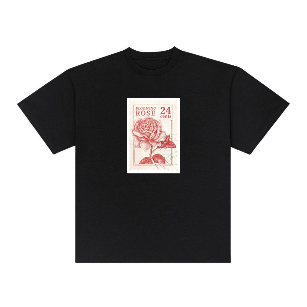 Vintage Blooming Rose Stamp T-Shirts