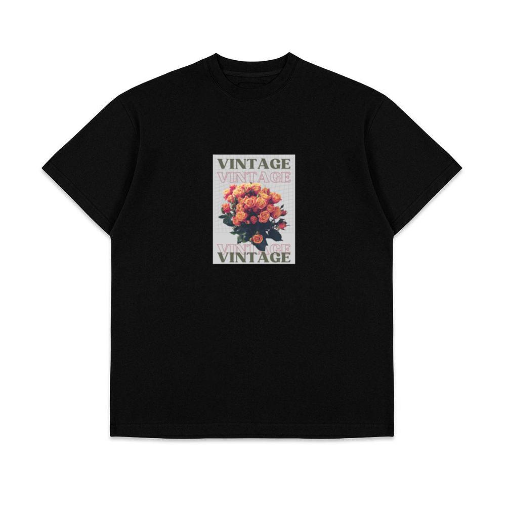 Vintage Botanical Floral Flower Illusion Unisex Top T-Shirts