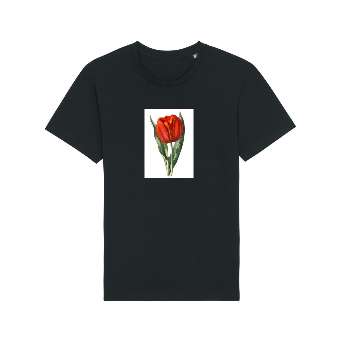 Vintage Botanical Red Tulip Illustration T-Shirts