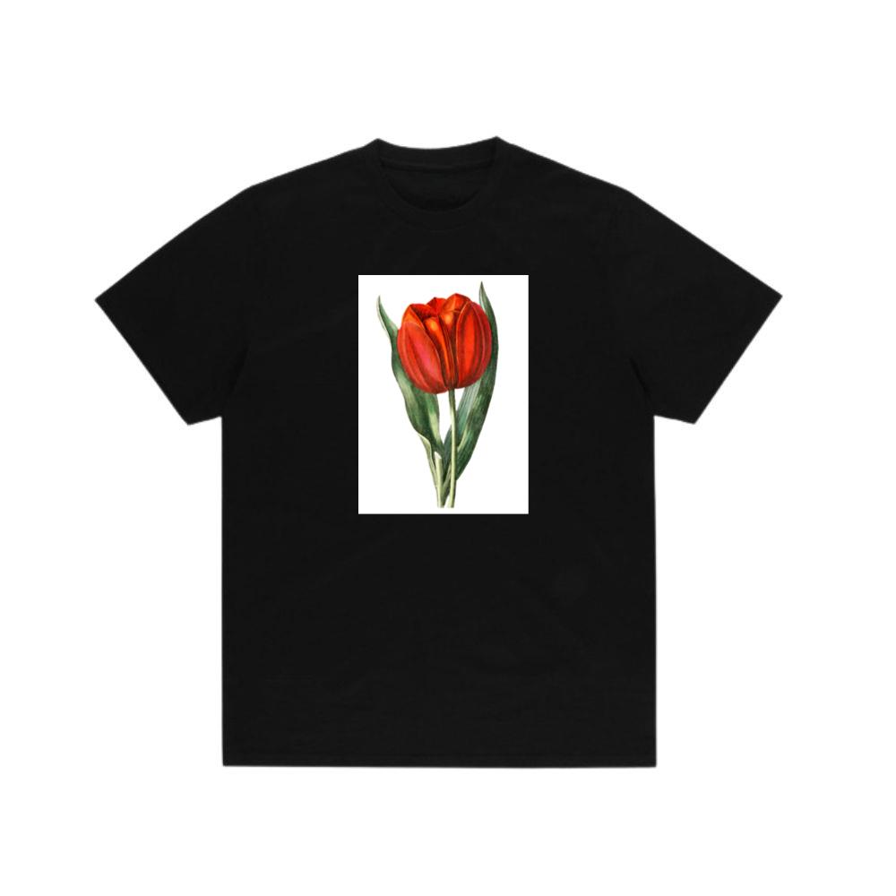 Vintage Botanical Red Tulip Illustration T-Shirts