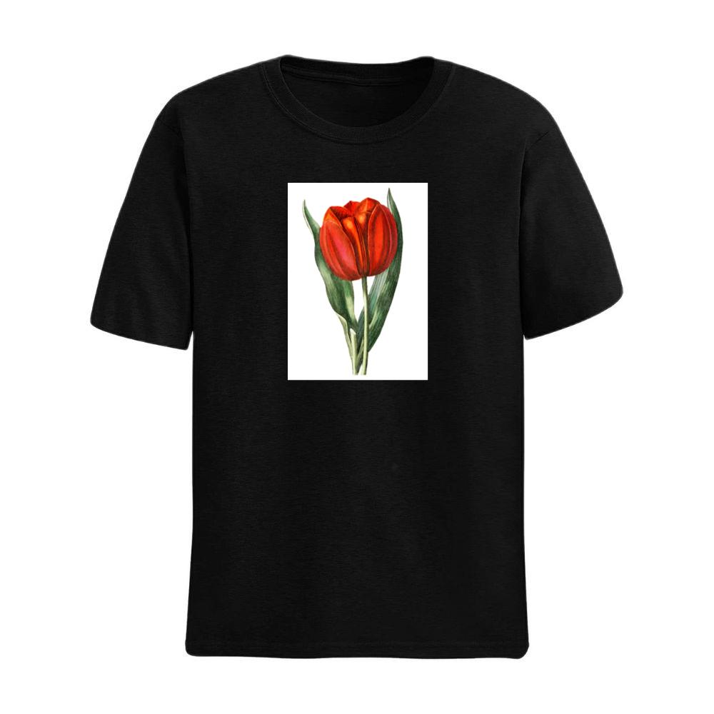 Vintage Botanical Red Tulip Illustration T-Shirts