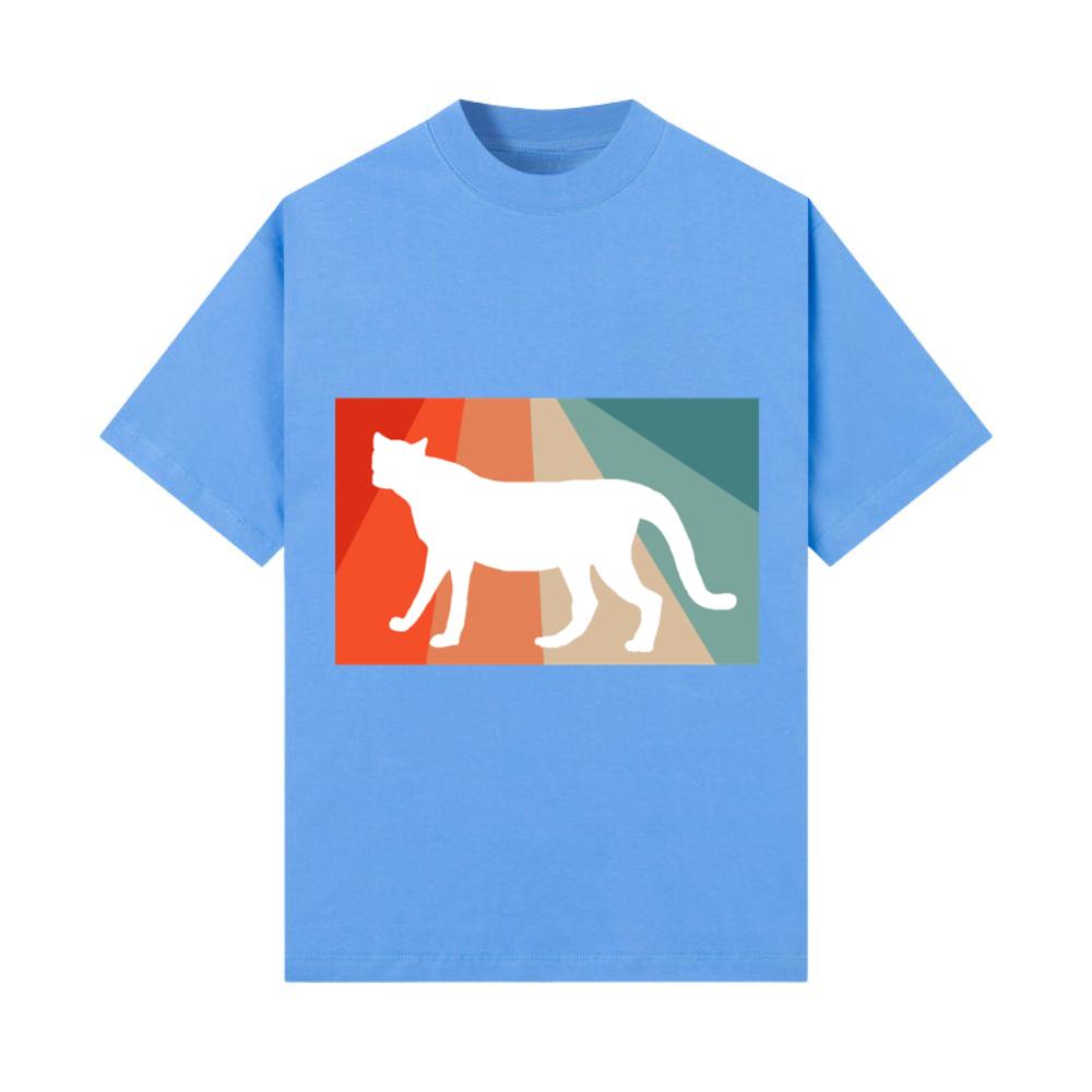 Vintage Cheetah Retro Design Girl Animal Print T-Shirt