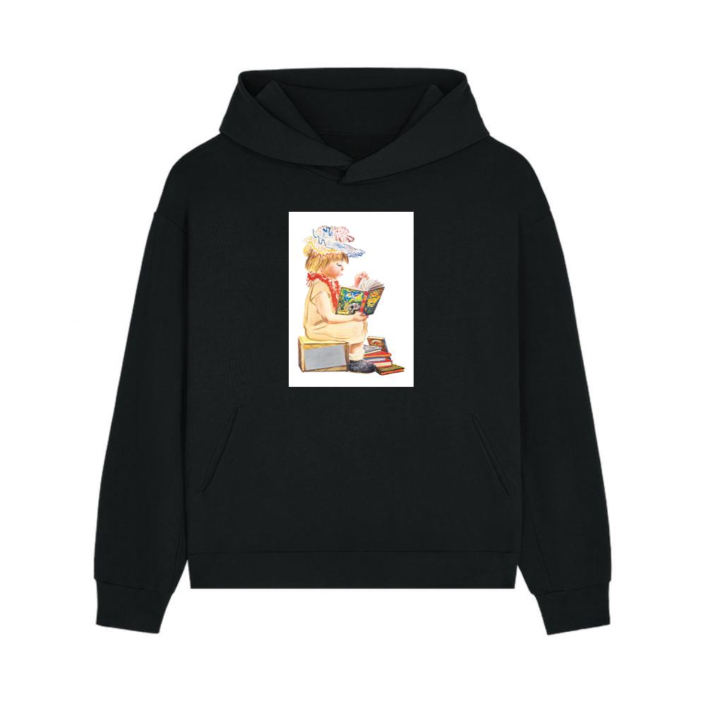 Vintage Child Reading a Book Hoodie