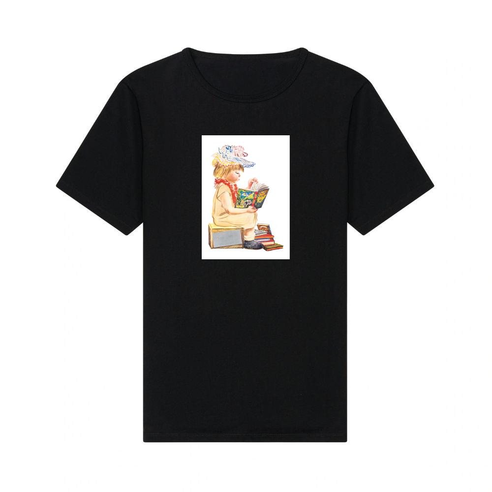 Vintage Child Reading a Book T-Shirts
