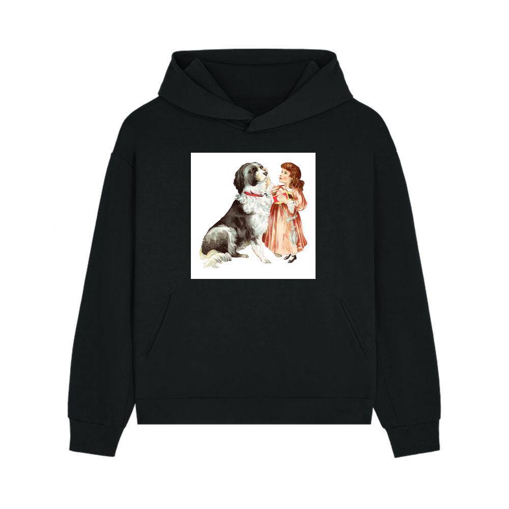 Vintage Girl and Her Loyal Dog Hoodie