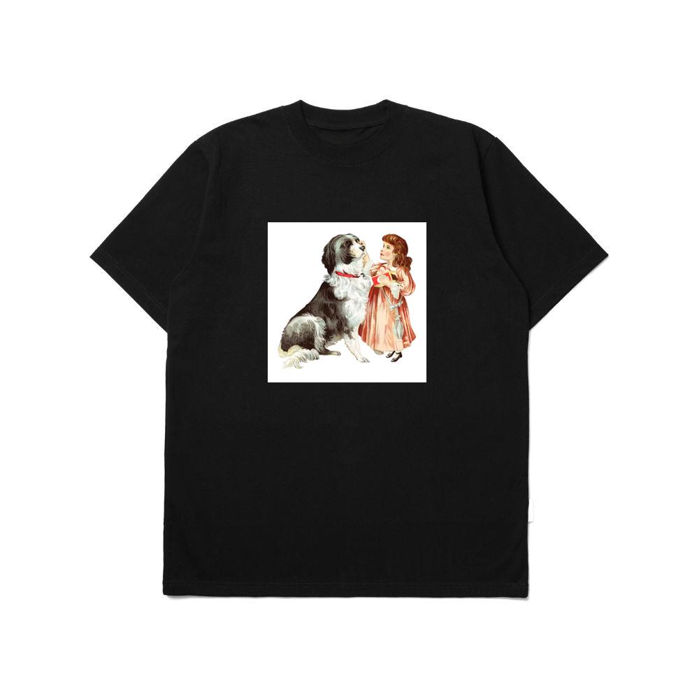Vintage Girl and Her Loyal Dog T-Shirts