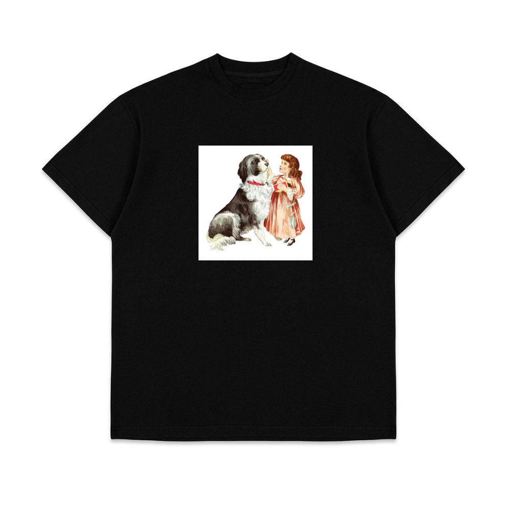 Vintage Girl and Her Loyal Dog T-Shirts