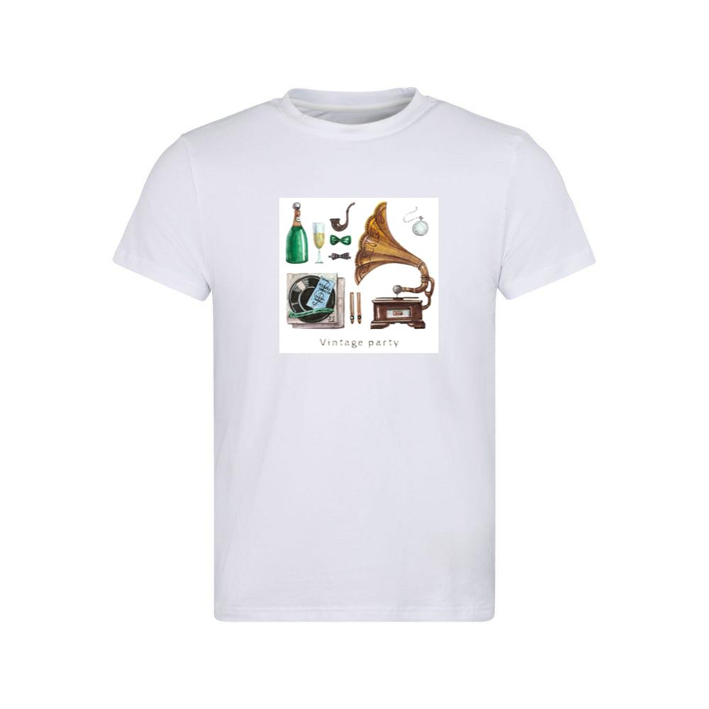 Vintage Party with Gramophone and Records T-Shirts