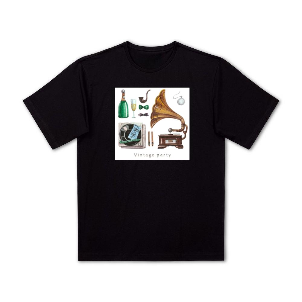 Vintage Party with Gramophone and Records T-Shirts