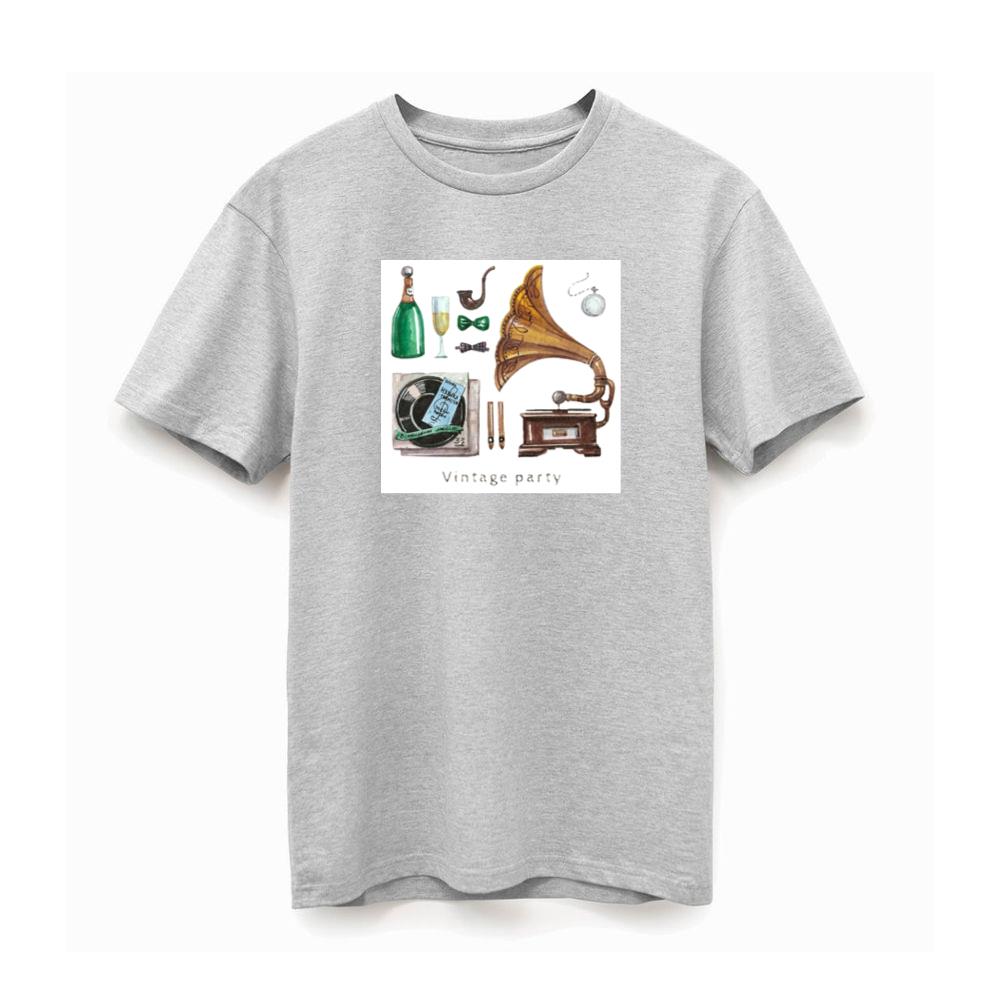 Vintage Party with Gramophone and Records TShirts Pagetees