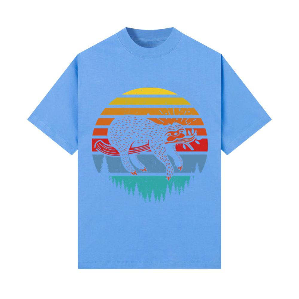 Vintage Retro Style Sloth Animal Lover T-Shirt