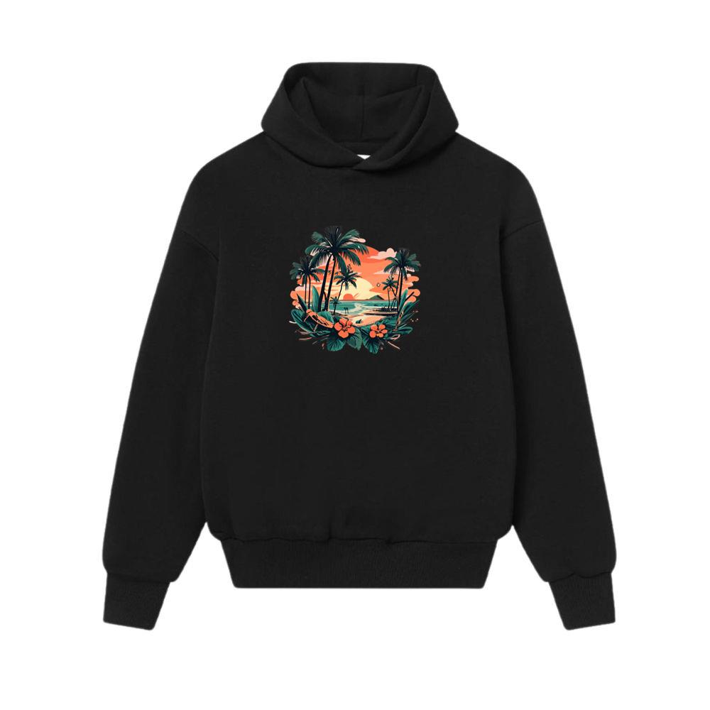 Vintage Sunset Beach Holiday Hoodies
