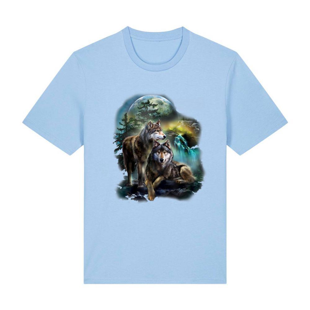 Vintage wolf mens Shirt wolf women Lovers for boys and girls T-Shirt