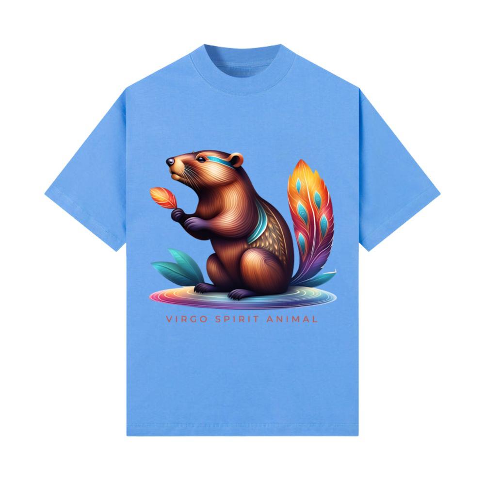 Virgo Spirit Animal Beaver Alebrije Male T-Shirt