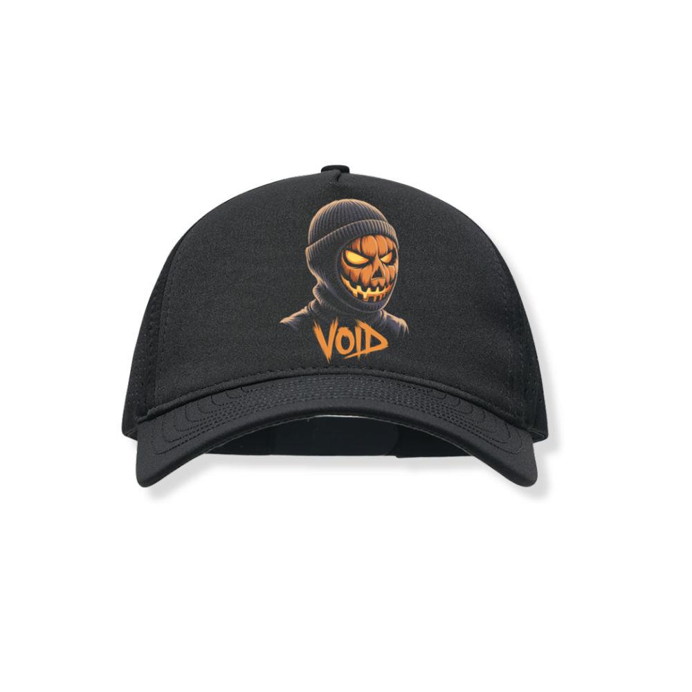 Void Pumpkin Head Hoodie Mask Design Black Hat