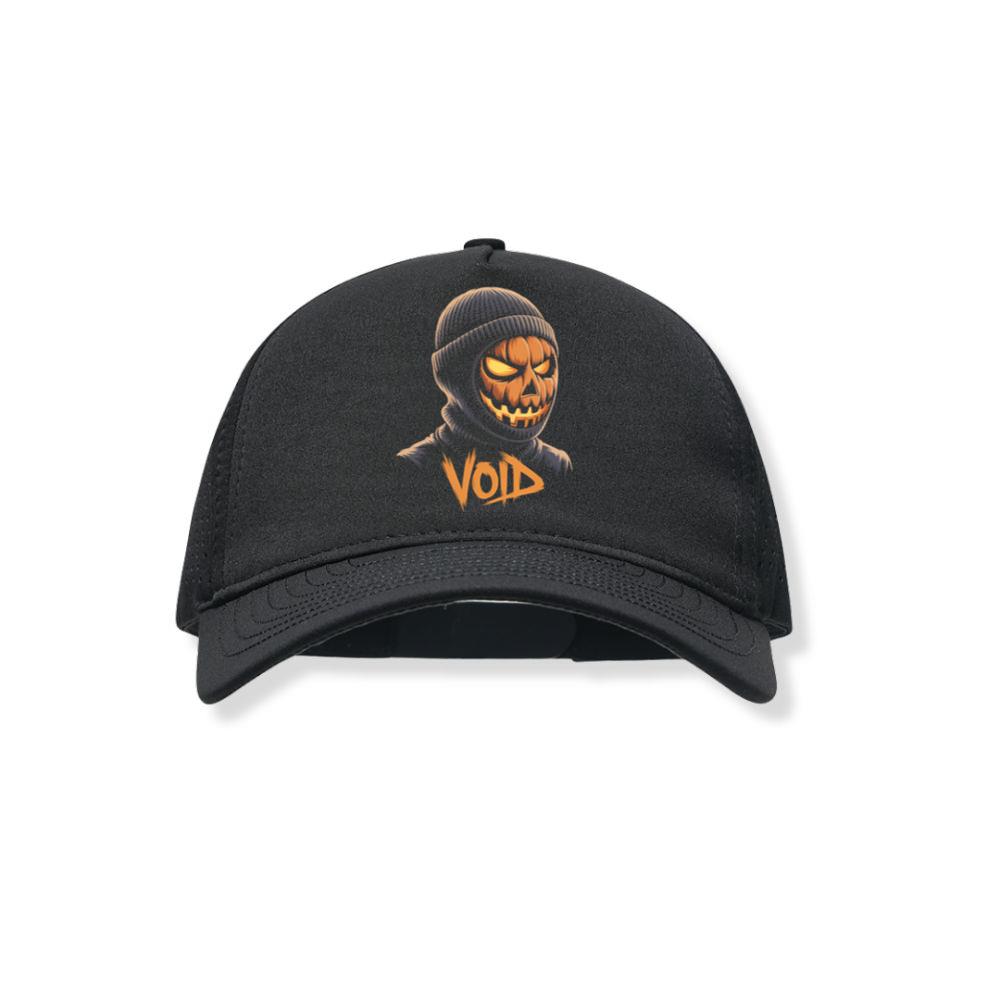 Void Pumpkin Head Hoodie Mask Design Black Hat