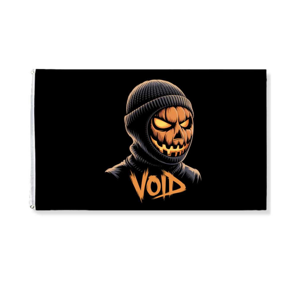 Void Pumpkin Head Hoodie Mask Design Flag