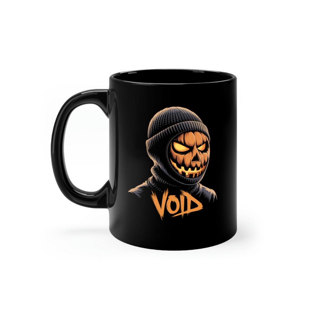 Void Pumpkin Head Hoodie Mask Design Mug