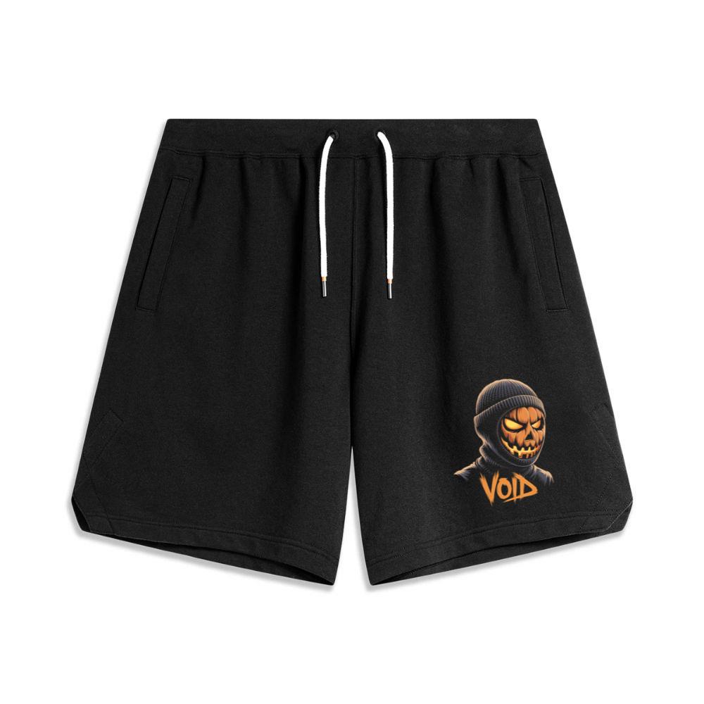 Void Pumpkin Head Hoodie Mask Design Shorts