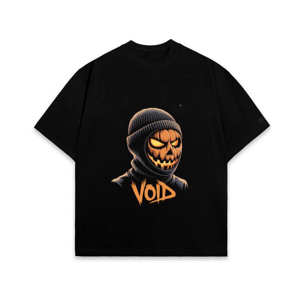 Void Pumpkin Head Hoodie Mask Design T-Shirt