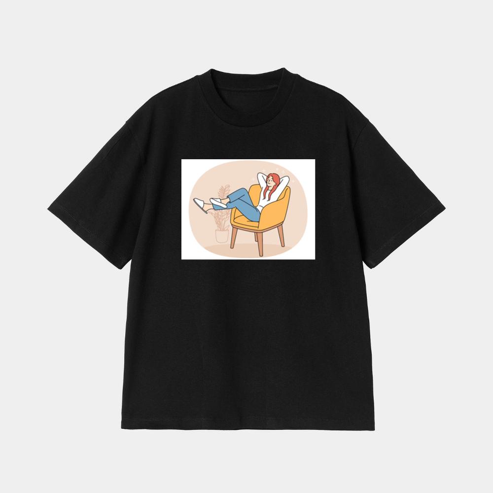 Warms in the Welcoming Womb of a Woven Wonder T-Shirt