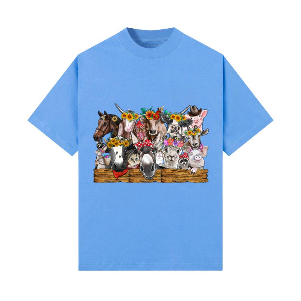 Watercolor Farm Animals T-Shirt