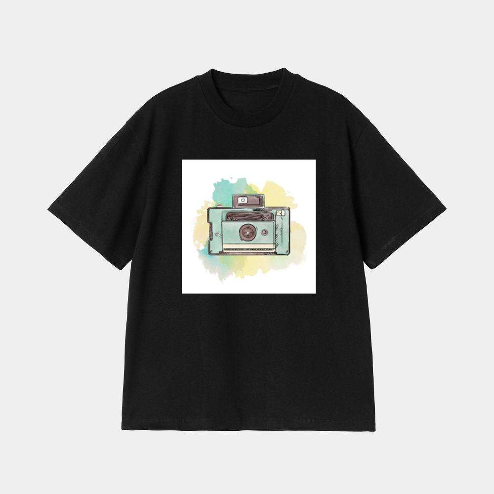 Watercolor Polaroid with Light Background T-Shirt