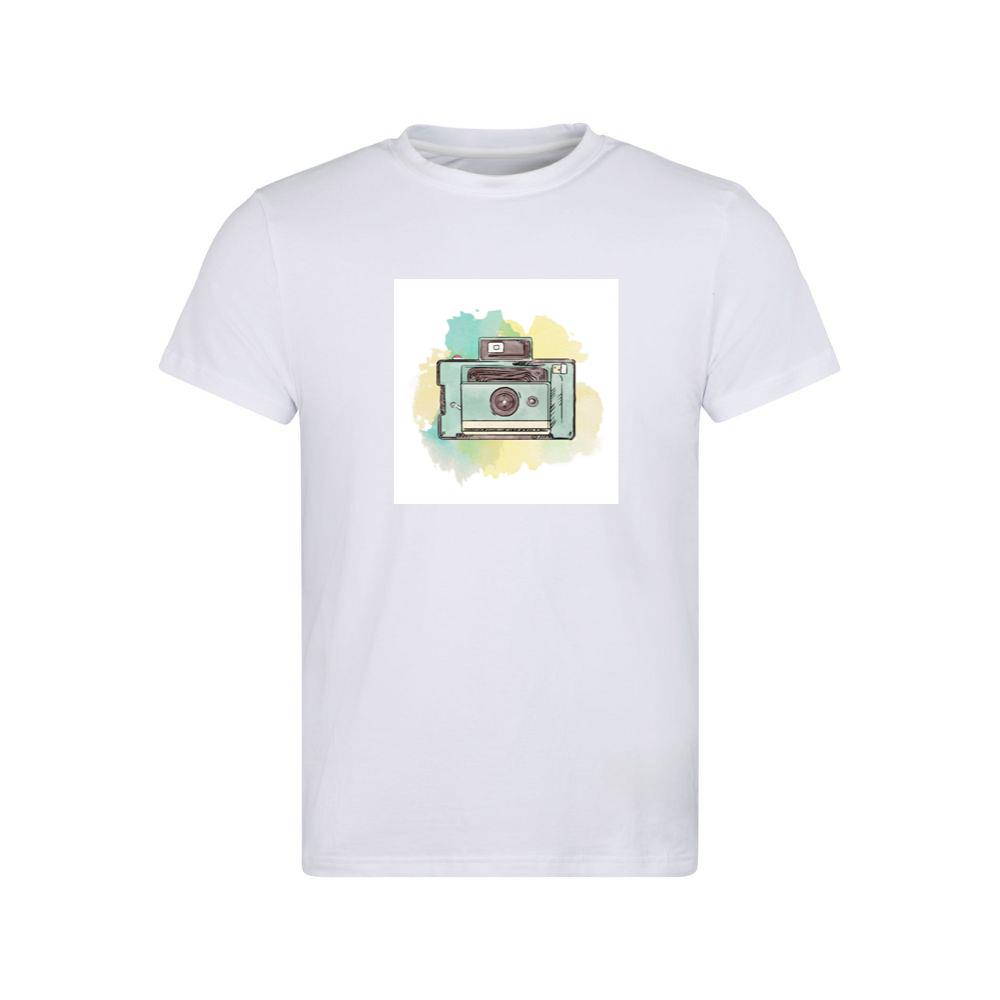 Watercolor Polaroid with Light Background T-Shirts