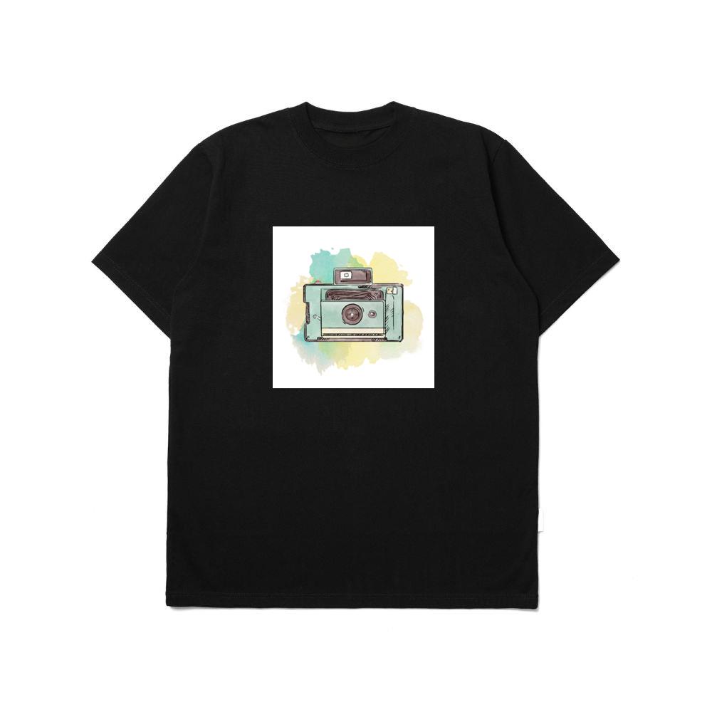 Watercolor Polaroid with Light Background T-Shirts