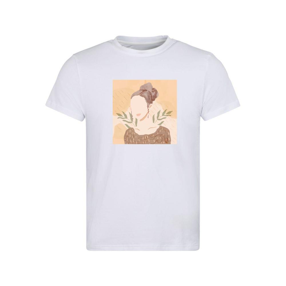 Watercolor Woman with Foliage T-Shirts