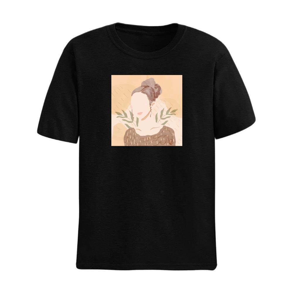 Watercolor Woman with Foliage T-Shirts
