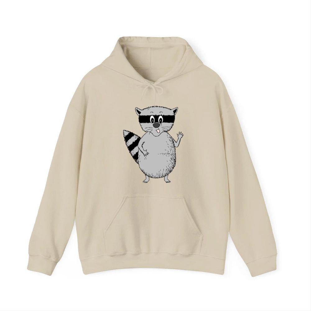 Waving Friendly Raccoon Hoodies