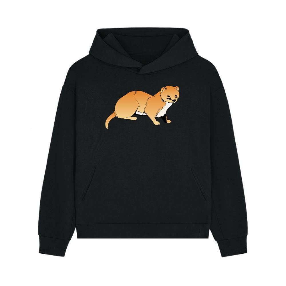 Weasel Looking Cautious Hoodie