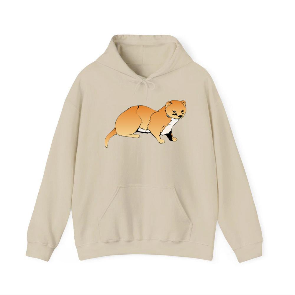Weasel Looking Cautious Hoodies
