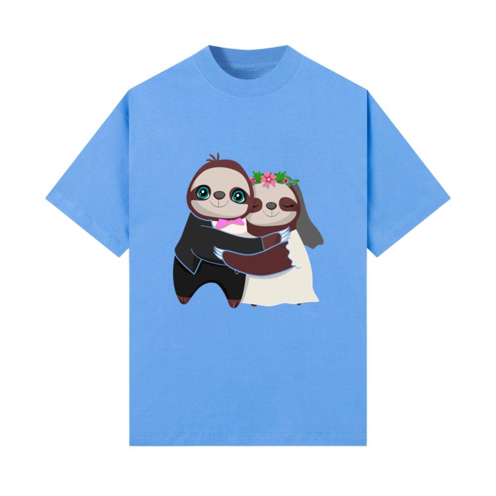Wedding Day Marriage Sloth Lover Herbivore Animal T-Shirt