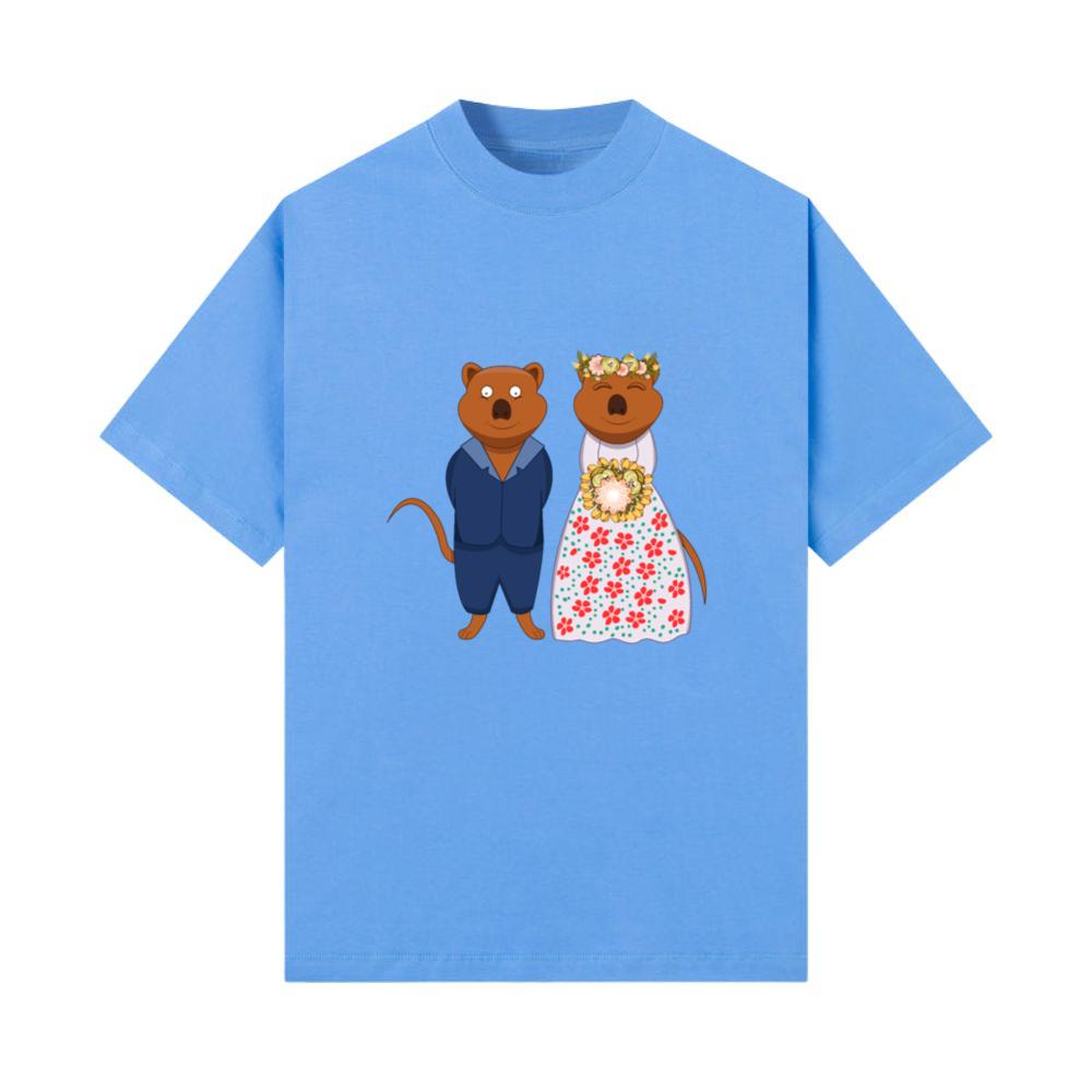 Wedding Day Married Quokka Lover Wildlife Animal T-Shirt