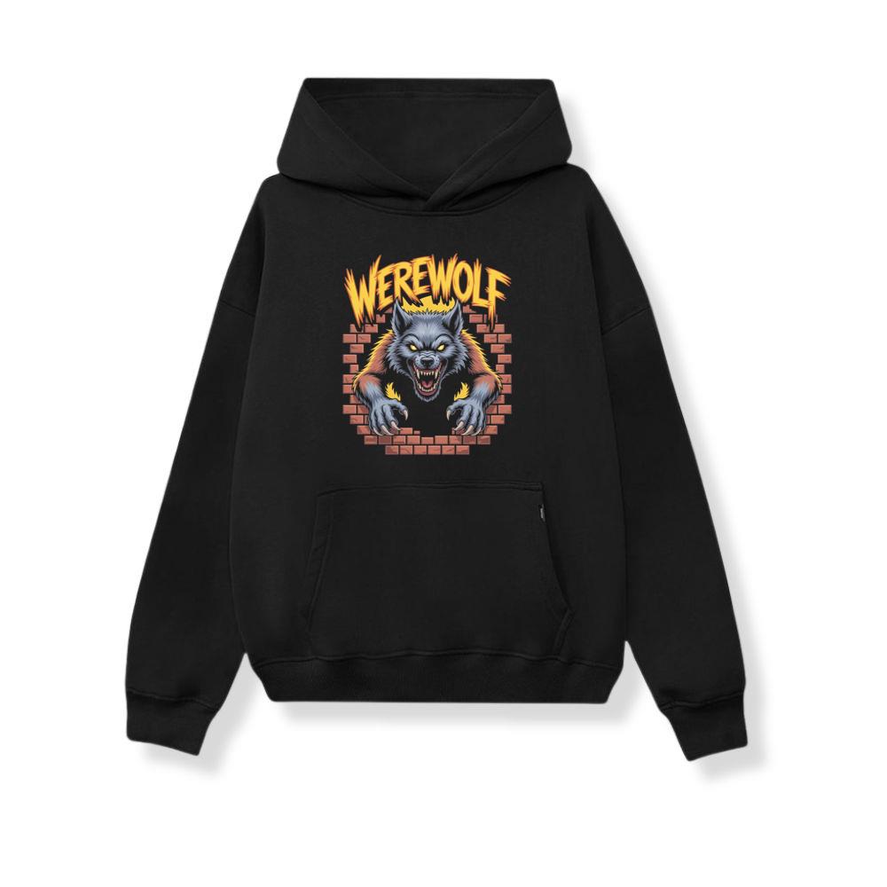 Werewolf Monster Vintage Horror Design Hoodie