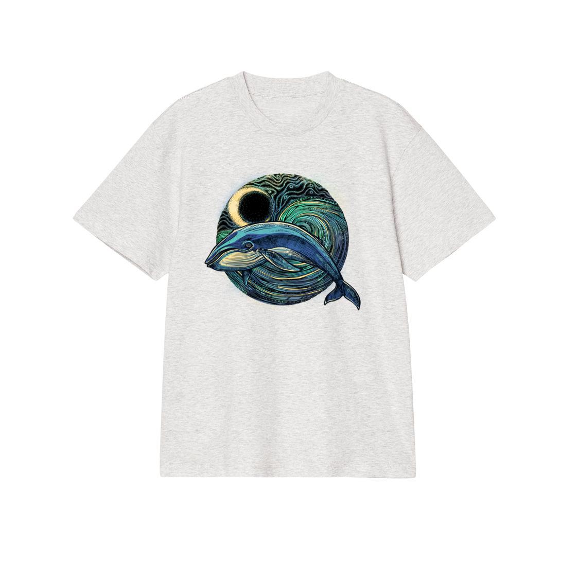 whale, ocean, sea and moon tshirts Sweatshirt