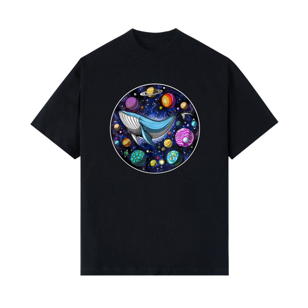 Whale Swimming In Space T-Shirt