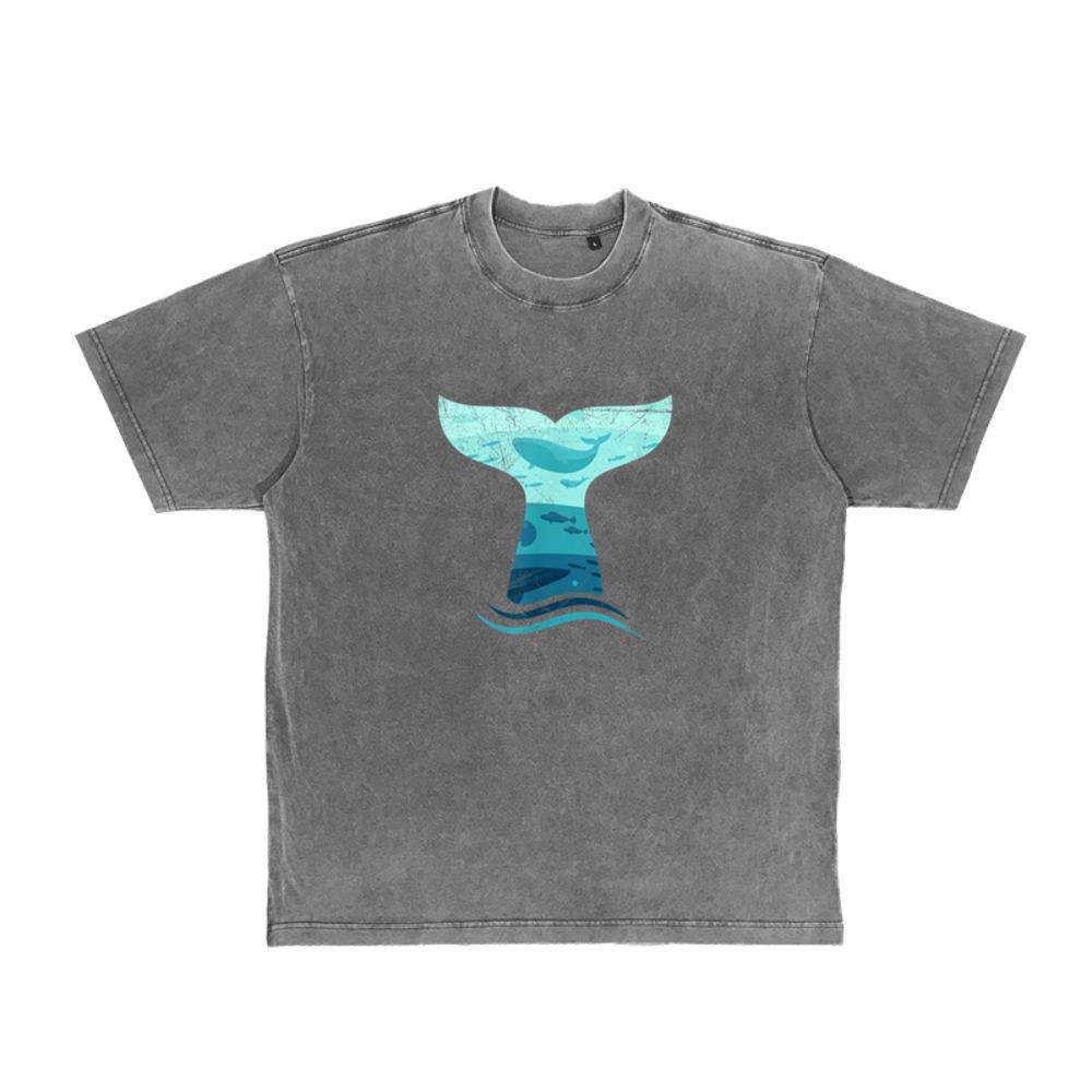 Whale Tail in Waves Orca Ocean T Shirt