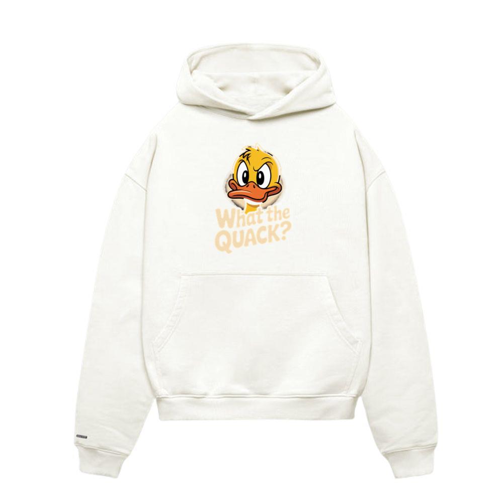 What The Quack Funny Duck Cartoon Retro Graphic Hoodies